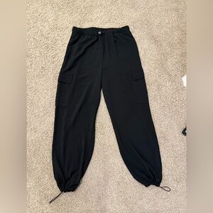 Rachel Zoe Black Flowy Jogger Pant Women Size Medium